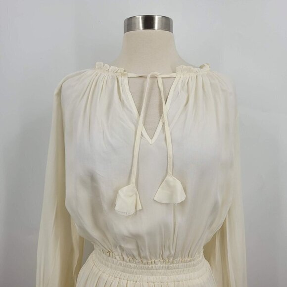 VICI Collection Smocked Long Sleeve Dress In Sweet Corn Size XS NWT - Picture 5 of 11